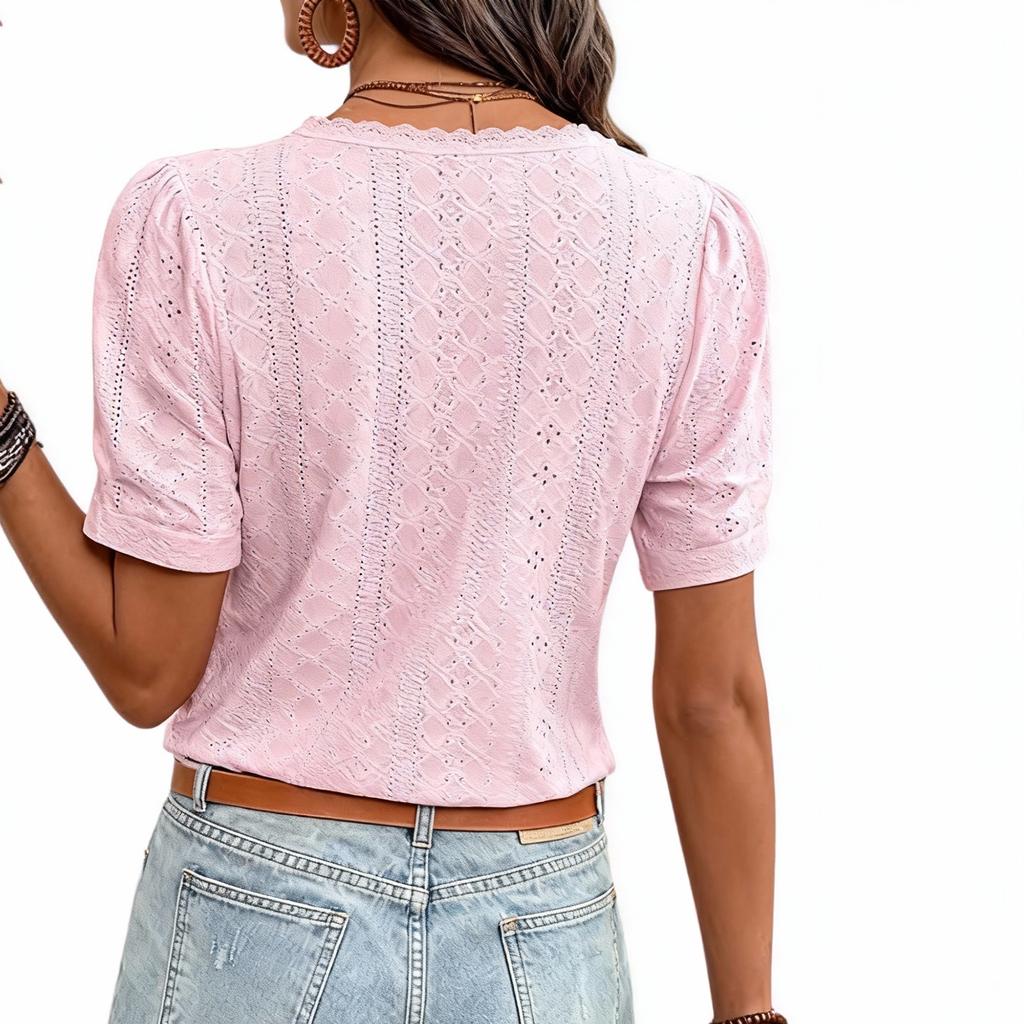 Women's Fashionable Loose-fitting Casual Summer Short-sleeved T-shirt