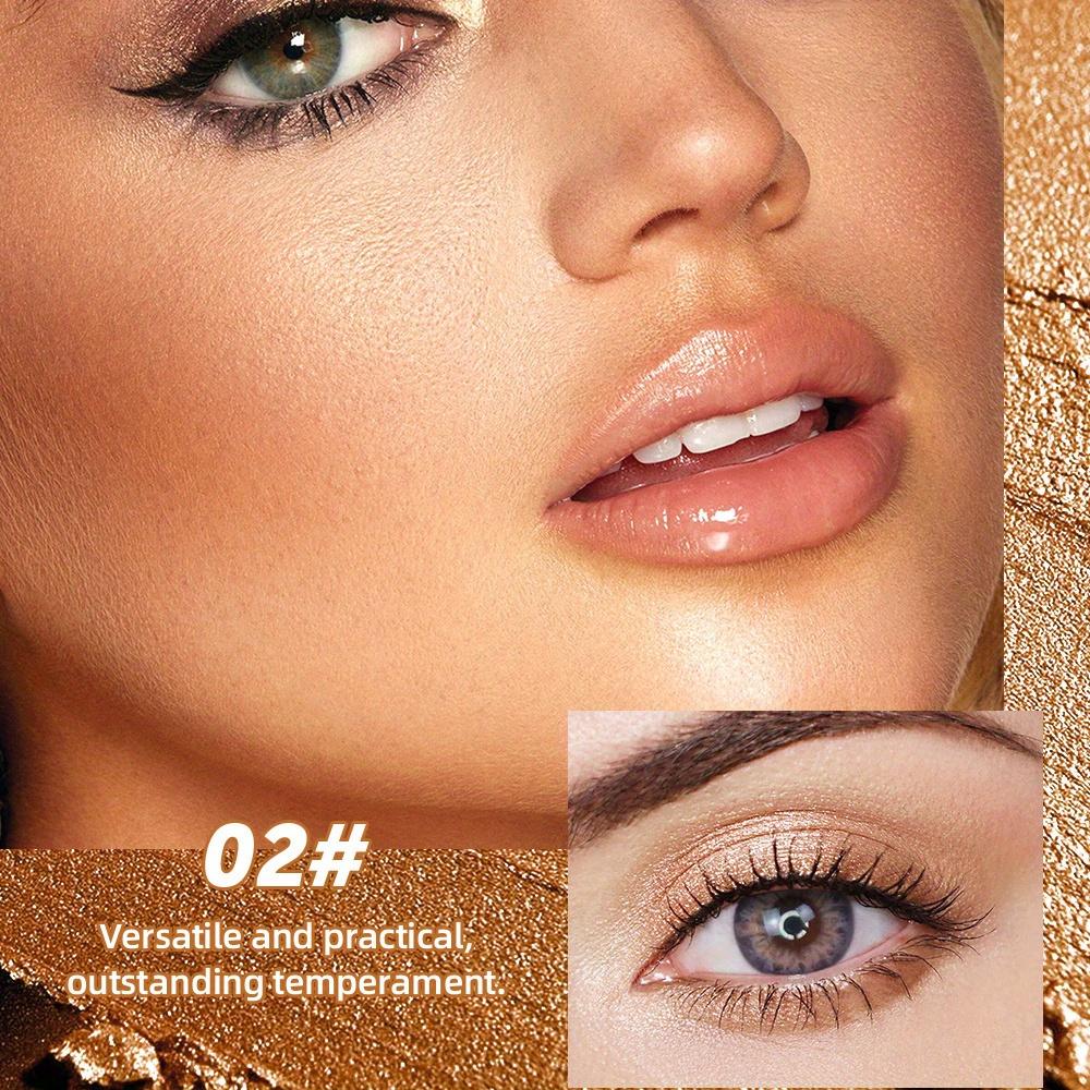 6 Farben Lidschattenstift, Matt Perlglanz Lidschattenstift Textmarker Konturenstift Aufhellender langanhaltender Lidschattenstift Augen-Make-up-Stift