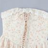 French first love straps waist and thin temperament mesh tutu skirt floral tube top skirt seaside holiday skirt women