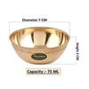 Brass Diya & Small Decorative Bowl (75 ML) for Puja – Elegant Home Decoration for Festivals & Rituals