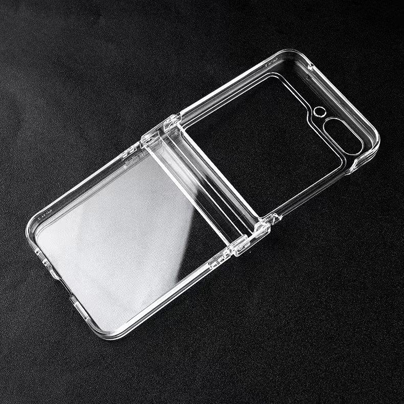 Z Flip6 mobile phone case all-inclusive hinge smooth and transparent, suitable for Samsung w25flip protective case PC folding screen