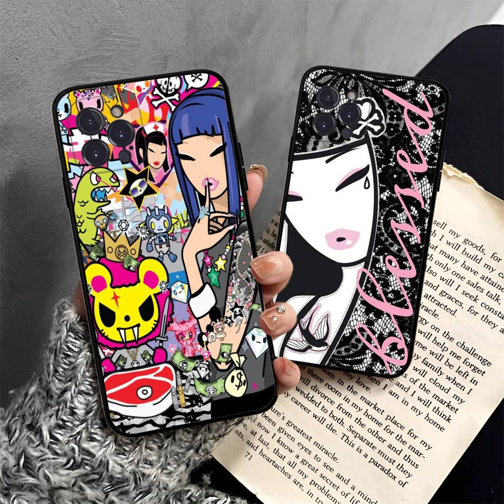 Japan Tokidoki For IPhone 17 16 15 14 13 12 11 Pro Max 13 17Air Shockproof Soft Phone Cases Coque