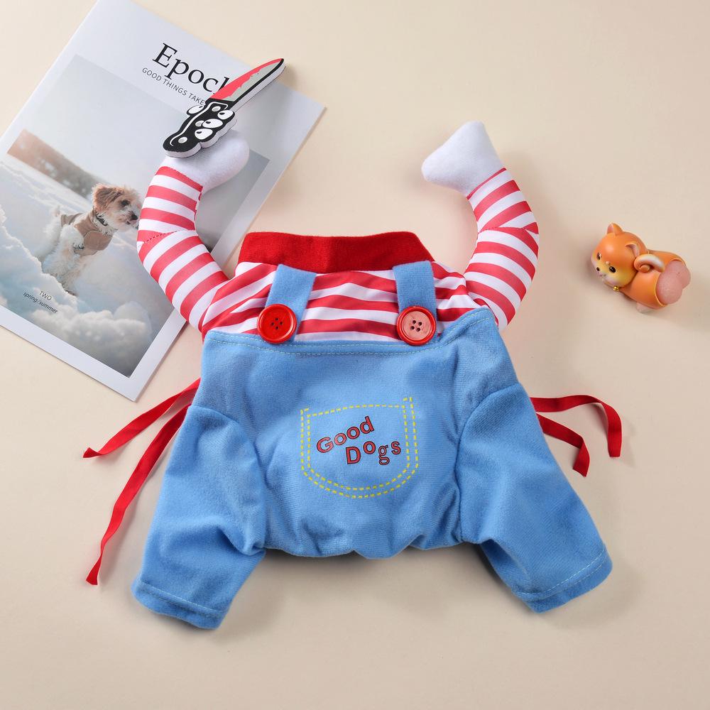 Katzenkillerpuppe Halloween-Kostüm - Lustiges Cosplay für Haustiere