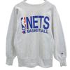 90s Made In USA Embroidered Tag NBA NBA Nets Long Sleeve Reverse Weave Sweatshirt Trainer Men's Used