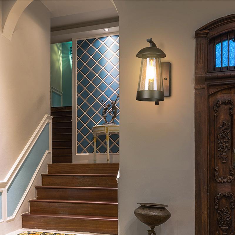 Led Outdoor Wall Lamp, Outdoor Courtyard Balcony, Garden Wall Lamp, Antique Decorative Lamp