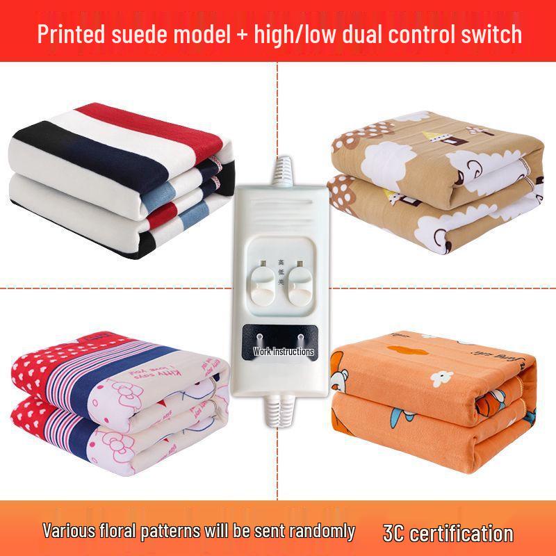 Extra Large Electric Blanket with Dual Temperature Control, Perfect for Three-Person Use, Dorm Room Safe, No Radiation.
