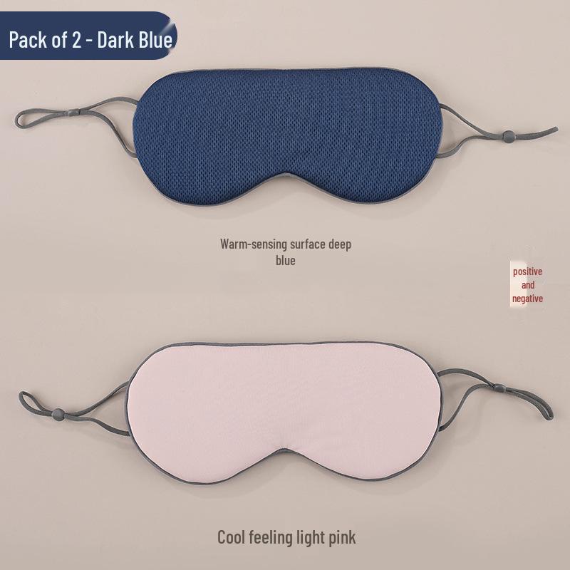 Reversible Sleep Eye Mask: Warm & Cool Sides, Adjustable, Unisex, Breathable, Full Blackout.