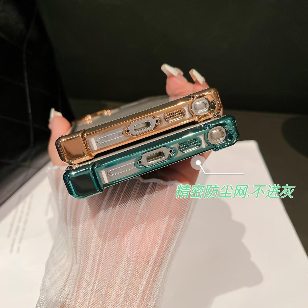Plating Case For For Samsung Galaxy S26 Edge S25 S24 S23 S22 Ultra Plus FE A56 A53 A35 Shockproof Clear Lens Protection Cover