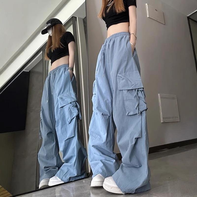

Women s High-Waist Wide-Leg Retro Work Pants - Spring Casual Loose Fit Trousers XL