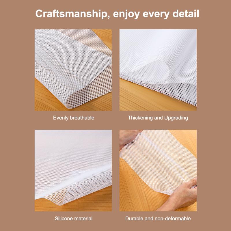 1 pièce Carré Four Accessoires de Cuisine Coussinet Filet Cuiseur Vapeur Séchoir Aliment Fruits Feuilles Déshydrateur Réutilisables Silicone Anti-adhésif Tapis de Cuisson