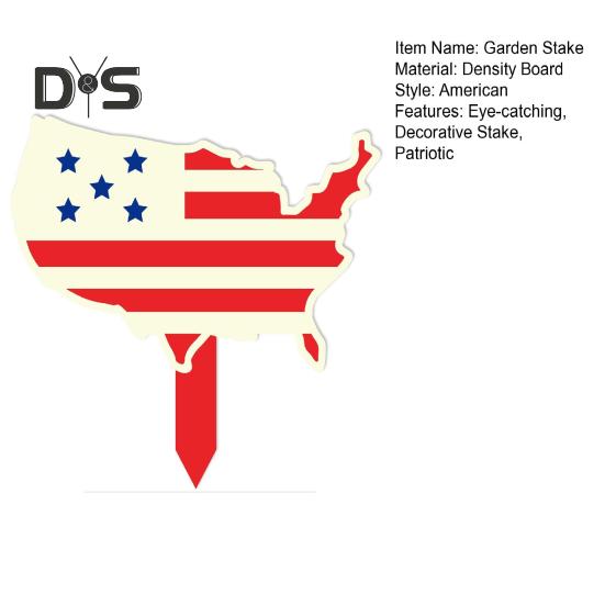 Star Patriotic Garden Stake American Style Outdoor Stake 4th of July Holiday Decor for Home Independence Day Yard Lawn Decoration