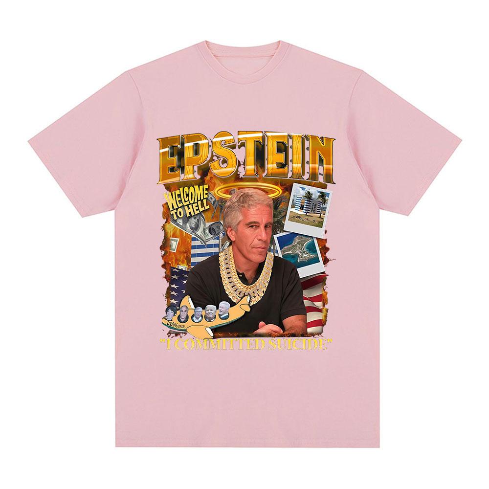 

Смішна графічна футболка з Джеффрі Епштейном Чоловіча Жіноча Модна Вінтажна Футболка з Коротким Рукавом 100% Бавовна Повсякденні Літні Футболки Топи S