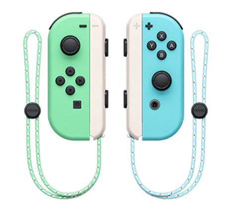 (Verde Azul) Console Switch Jogo Bluetooth Manípulo Esquerdo Direito Corda de Mão ABS Multifunção