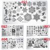 Beauty Gifts Stainless Steel Stamping Plates Nail Art Template Image Stencil Christmas