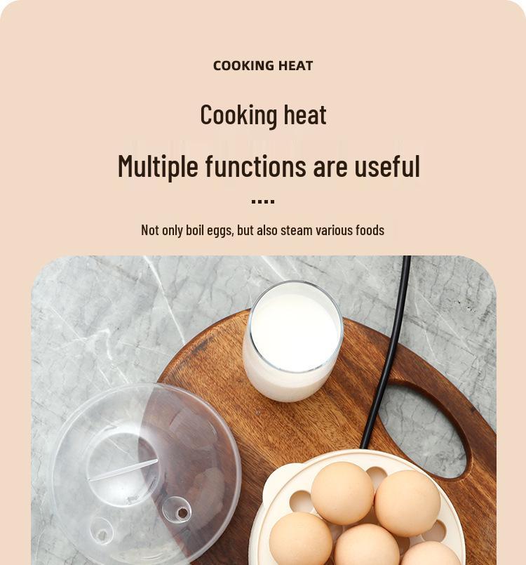 Mini Multi-layer Egg Steamer & Boiler with Auto Shut-off