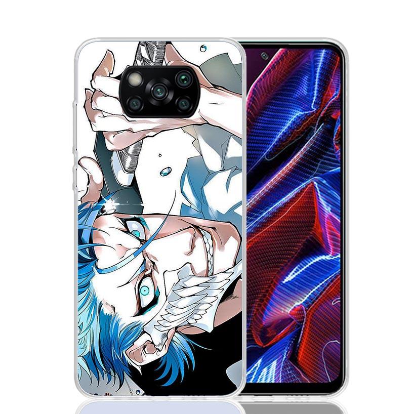 Bleach Grimmjow Case Phone Cover for Xiaomi Redmi Note 10 9 9S 8 8T 7 5 Pro Mi 12T 11T 10T 9T 12 11 Lite A3 A2 Trend Fundas Mi 1