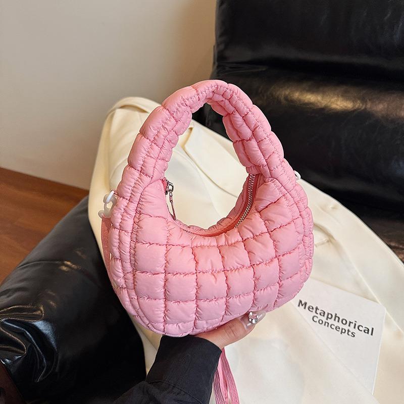 Fashion Cotton Clothes, Armpit Bag, New Padded Portable Shoulder Oblique Span Bag, Large-capacity Women's Bag Tide