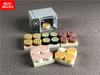 Set MOC Bricks DIY Microwave Oven Food Biscuits Sushi Donut Sugar Educational Building Blocks Toys for Children Xmas Gifts