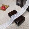 Width 3.7 Cm Nylon Spandex White Elastic Jacquard Lace Trim for Underwear Wedding Dress Sofa Curtain Material