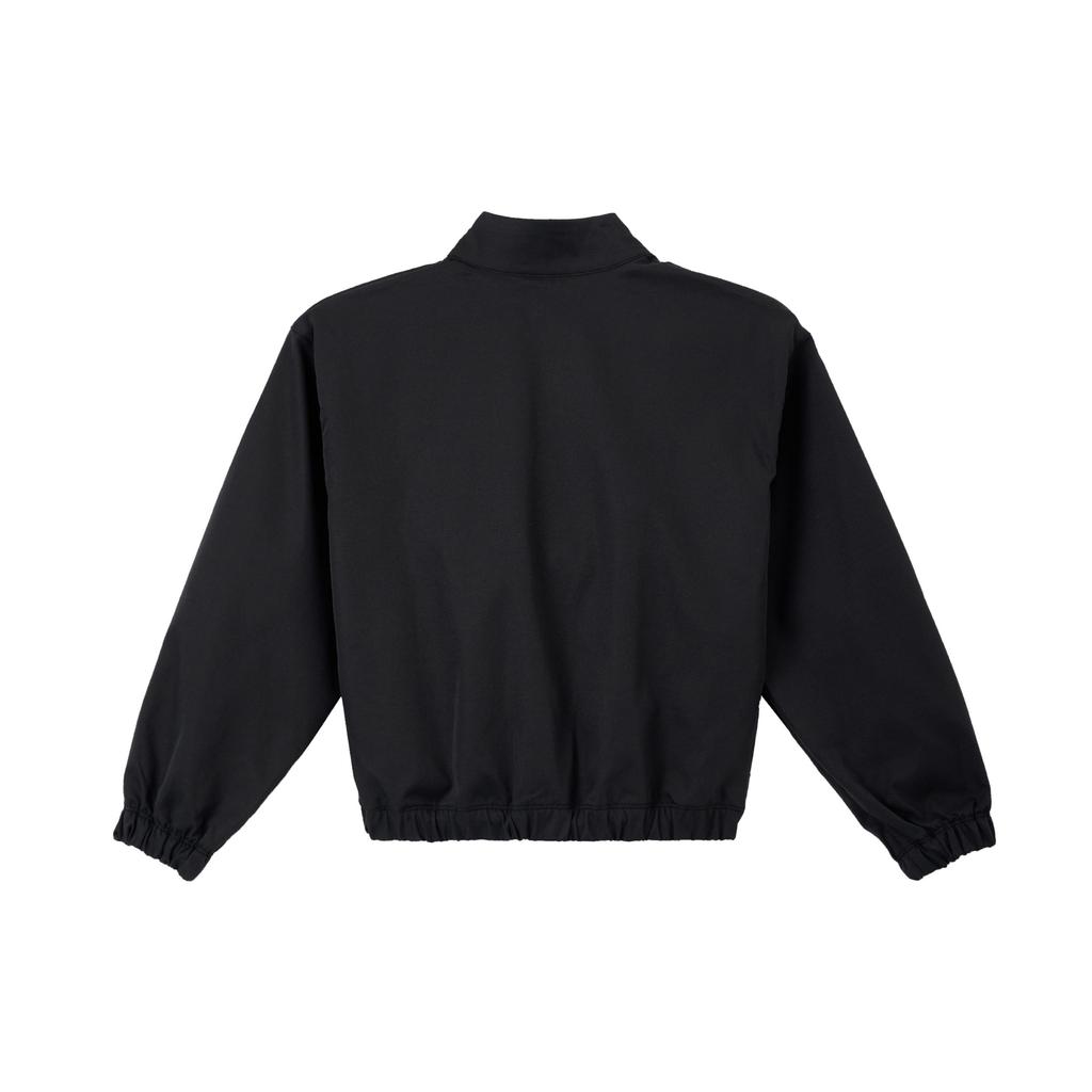 Nike Comfortable Soft Solid Color Jacket Women Jackets Black FZ5557-010