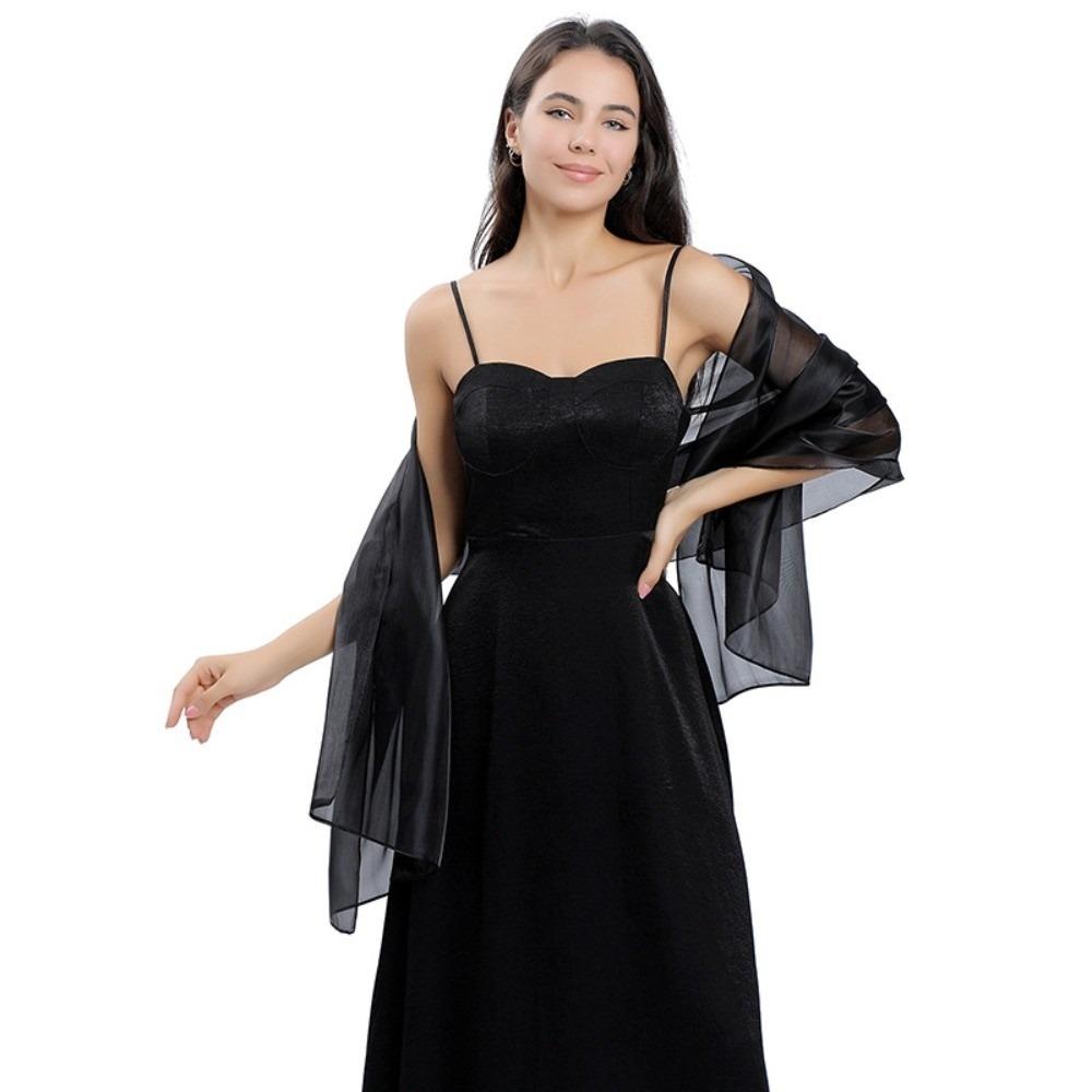 Silky Shawl Wedding Shawl Elegant Party Capes Decoration Scarf Retro Women Shawls Wraps Bridesmaid