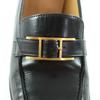 Tolle HERMES Slipper schwarzes Leder Damen 35.5 Gebraucht