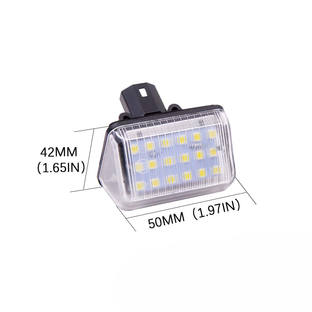 1Pair LED License Plate Light 13061970 For Mazda6 Sedan 2002-2008