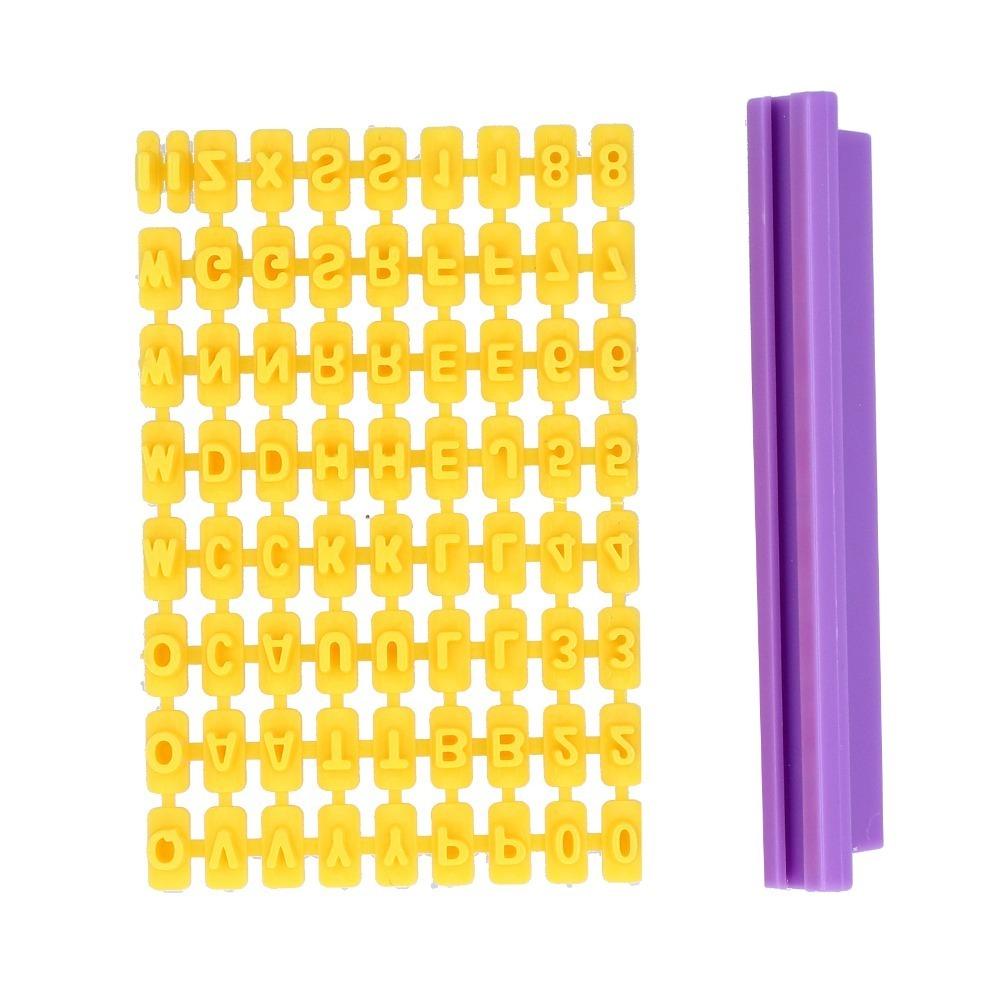 Slotted Holder Alphabet Stamps Raised Character Stamp Pieces Clay Stamps DIY Crafting