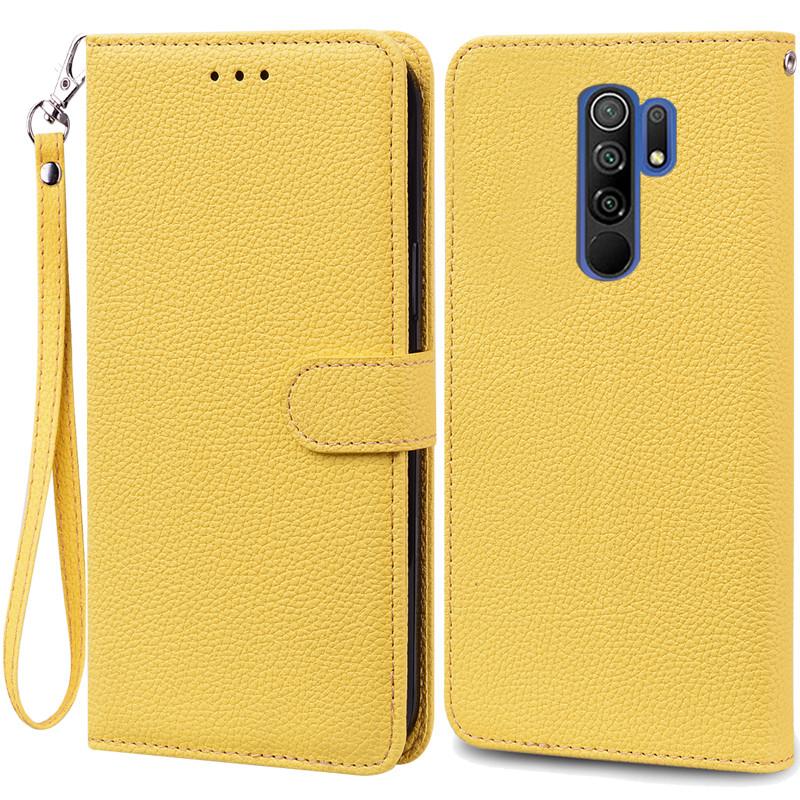 For Redmi 9 Case Soft Silicone Wallet Cover Phone Case For Xiaomi Redmi 9 Case Redmi9 Leather Flip Case Coque Fundas Shell