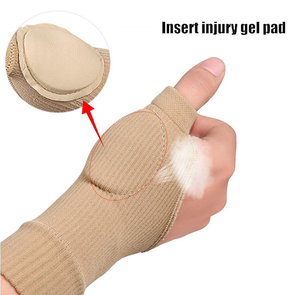 Thumb Wrist Support Brace with Gel Pad – Breathable Compression Sleeve for Arthritis, Tendonitis & Pain Relief (1 Pair)