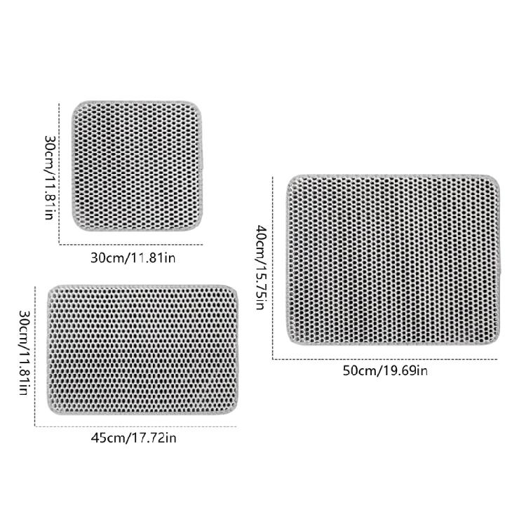 Cats Litter Mat Waterproof Hollowed Mat Litter Sifting for Less Waste Supplies