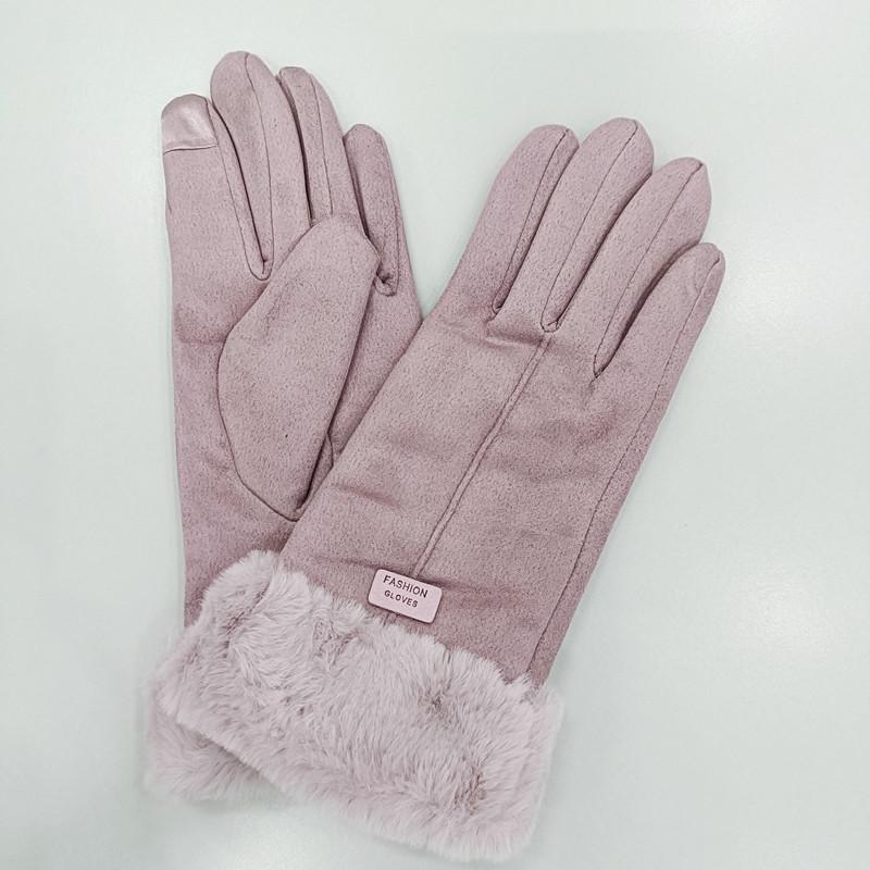 Gants Chauds Mode Femme Extérieur Équitation Conduite Mignons Nœud Moufles Polaires pour Femmes Temps Froid