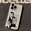 Line Art Cool Girl Pattern Design Protective Cover for iPhone 17 16 15 14 13 12 11 16E Series Pro Max Plus