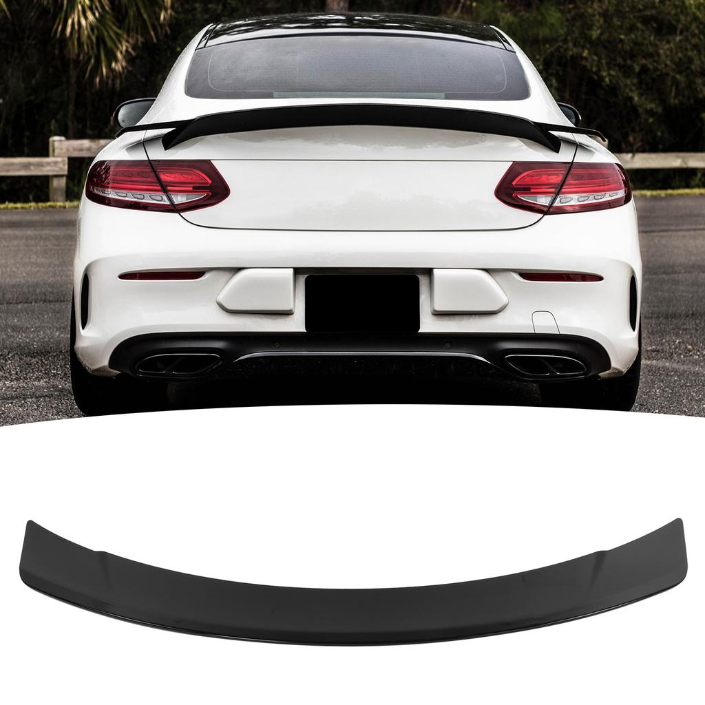 Gloss Black for RENNtech Style Trunk Lid Spoiler Wing Fit for Mercedes Benz C Class C205 Coupe A205 2015 2021