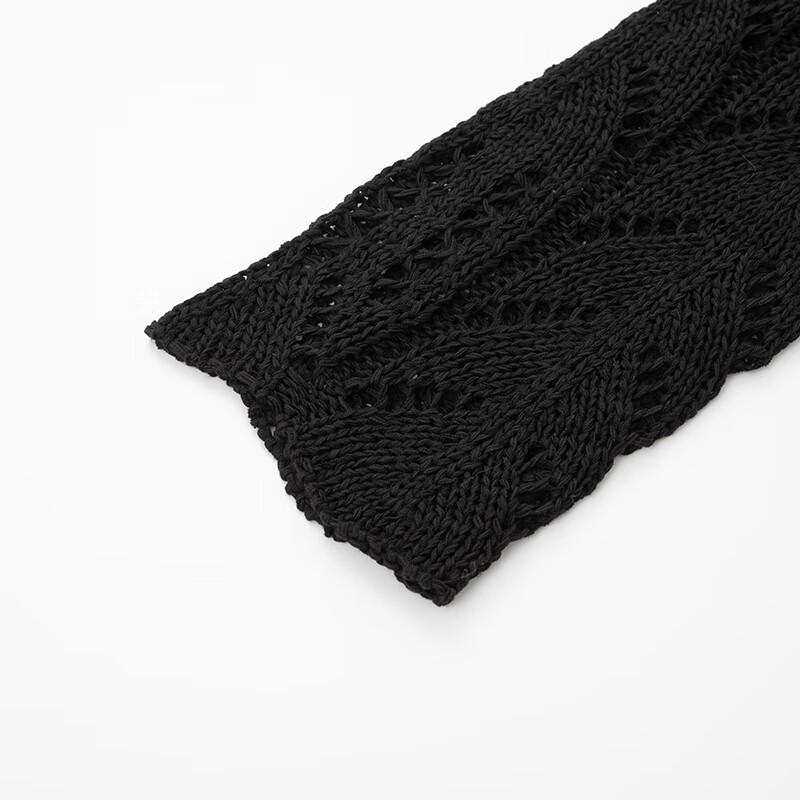 JOY SPEAKER Women's Fall Loose Hollow-Out Knit Sweater