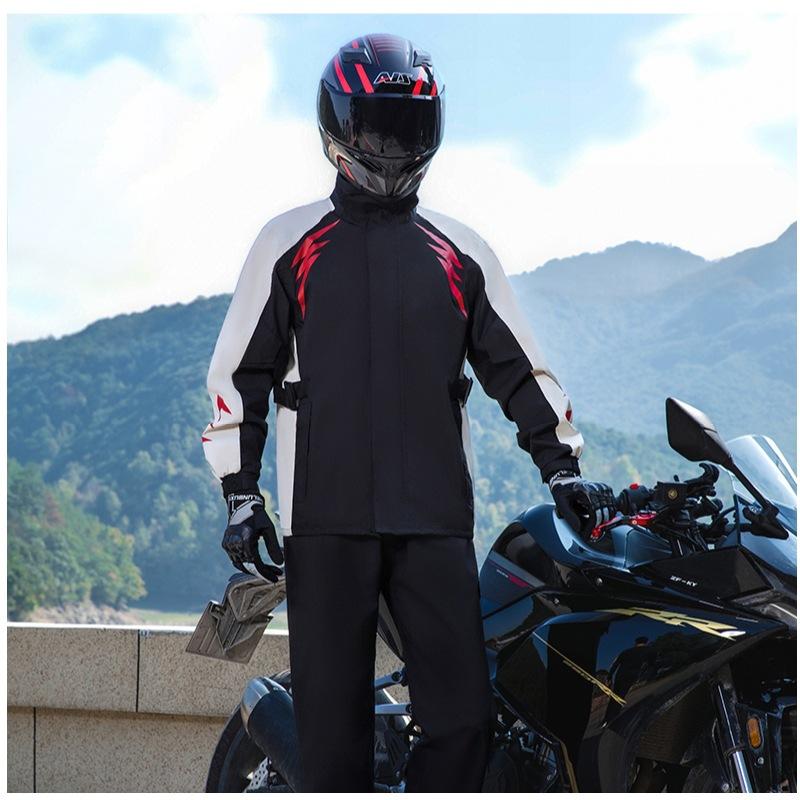Locomotive raincoat rainstorm riding set takeaway rider split motorcycle rainstorm-proof split men's raincoat