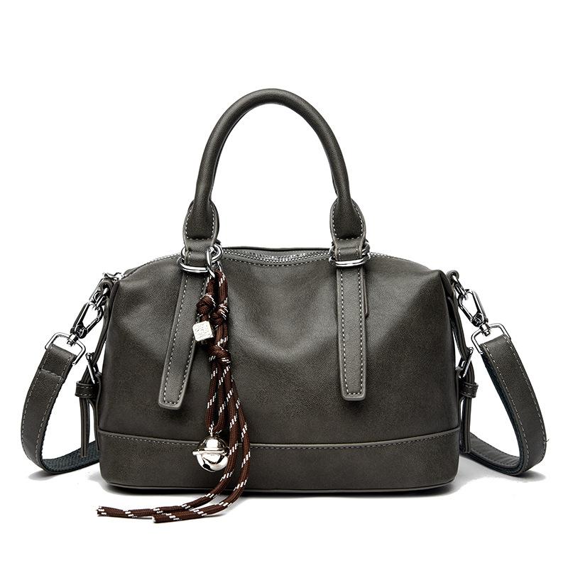 Retro Soft Leather Bag Handbag Women's High-end Sense Versatile Large-capacity Shoulder Messenger Bag