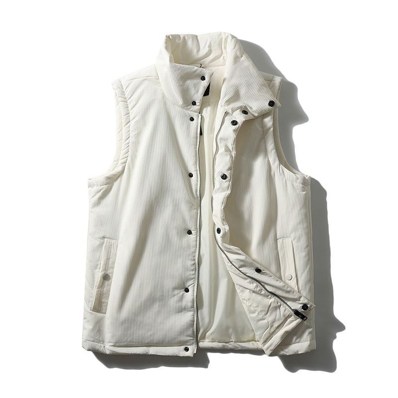 Японский ретро осенне-зимний многослойный жилет для мужчин, теплый и утолщенный рабочий жилет, мужской жилет для внешней торговли White L