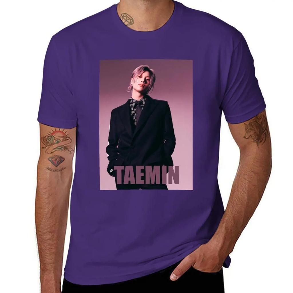 TAEMIN ADVICE T-Shirt animal prinfor boys aesthetic clothes Blouse clothing