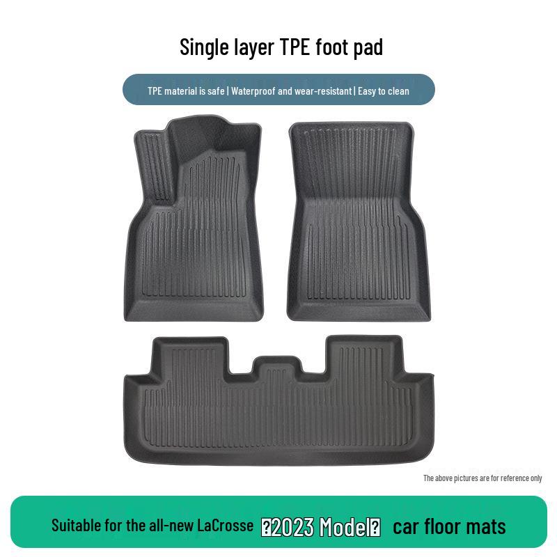 2023 Buick LaCrosse TPE Anti-Slip Floor Mats, 3-Piece Set
