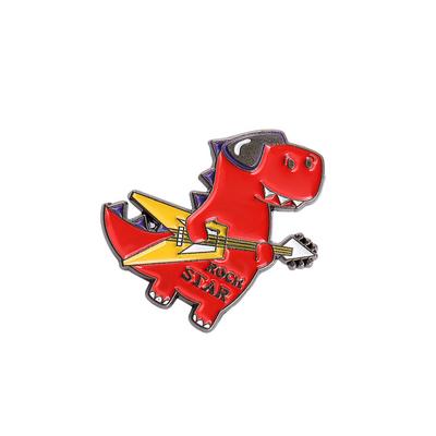 Brooches Cartoons Sporting Dinosaurs Multi-colored Aesthetic Funny Enamel Lapel Pins Badge Boys Girls for Clothing Caps