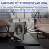 4/6/8 Inch Exhaust Fan Solar Panel Air Suction Fan High Speed Greenhouse or Pet House Air Circulation Ventilation Fan