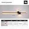 Modern LED Wall Sconce Minimalist Long 60/80/100cm Lights For Living Room Bedroom Study Hotel Decorative Lighting Accessories