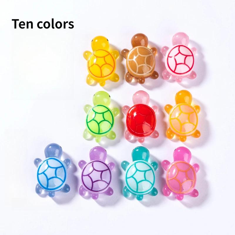 

10/20pcs Cute Mini Glow in the Dark Turtle Ornaments Micro Landscape Turtle Decoration Home Decor Gifts 10PCS