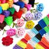 240/480pcs Pipe Cleaner Craft Stems Handicraft DIY Supplies Flower for Mother's Day Festival Party Birthday Indoor Decor XJM