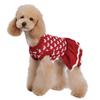 Valentines Day Pet Sweater Dress for Small Dogs All Size Cats Heart Pattern Designs Knitdress Turtleneck Knitwear