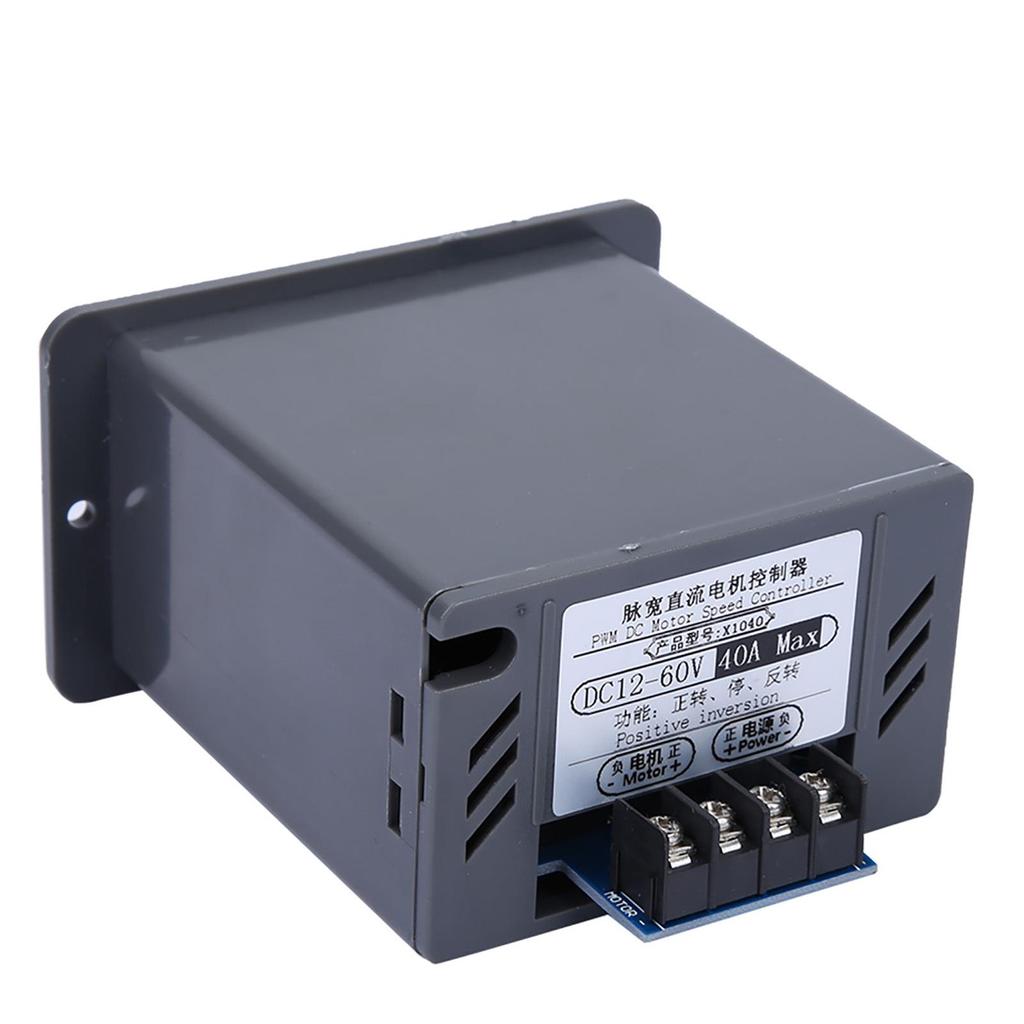 40A PWM Brush Motor Speed Controller DC 12-60V with CW/CCW Reversible Switch