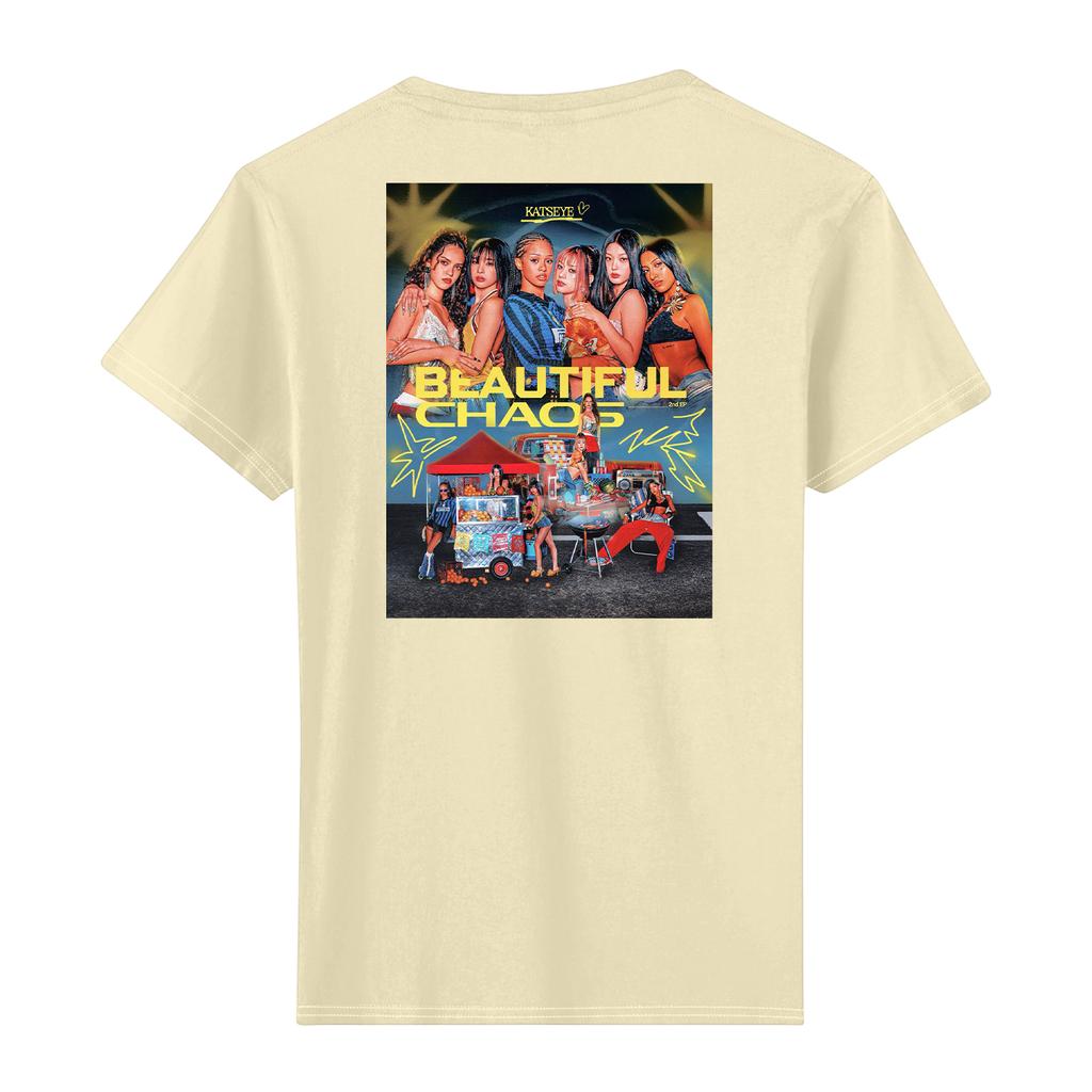 Women's Casual Printed T-shirt Round Neck Pullover Short Sleeve Top