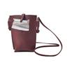 Le Roseau Solid Color Bamboo Logo Lock Crossbody Shoulder Bag Women Bags Deep-Purple 34180HPN261