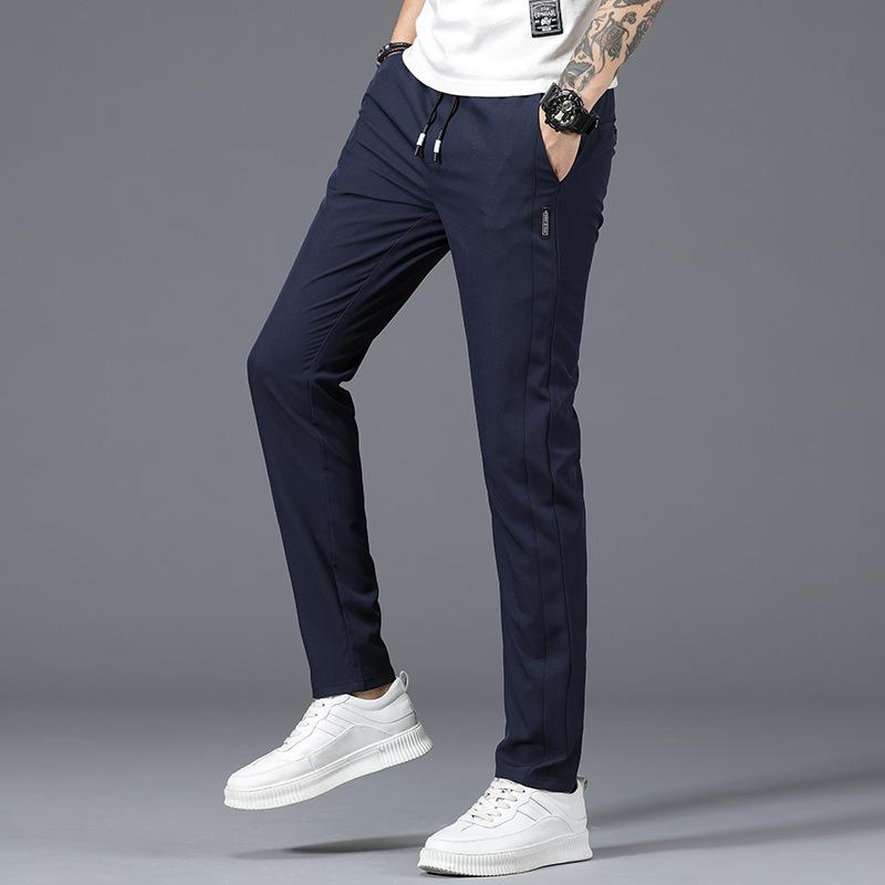 Loose Quick-drying Breathable Trousers Ice Silk Breathable Sweatpants Summer Thin Comfortable Men's Casual Pants Men